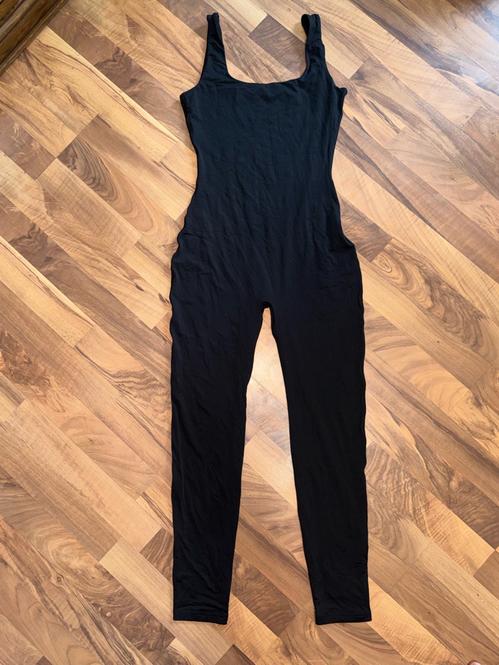 Sleeveless Black Women's Jumpsuit with Slim Leg